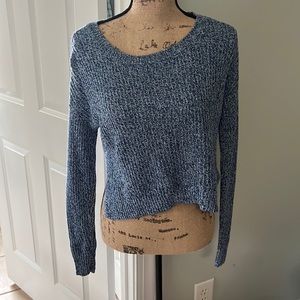 Arizona Blue Knitted Crop Sweater